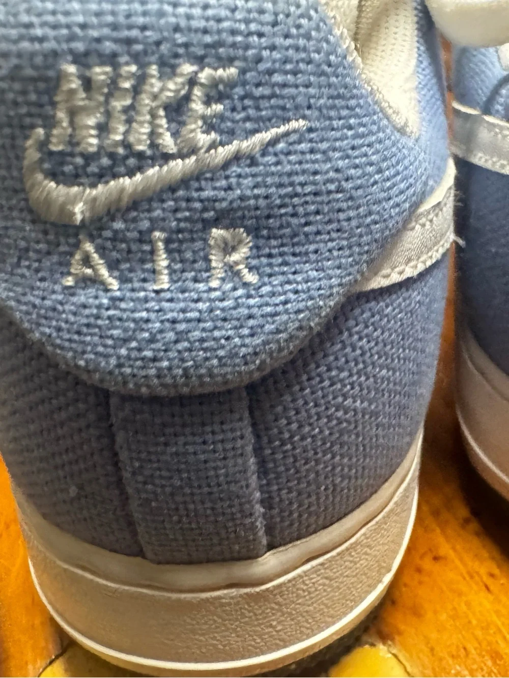 Nike Low Blue Canvas Air Force 1